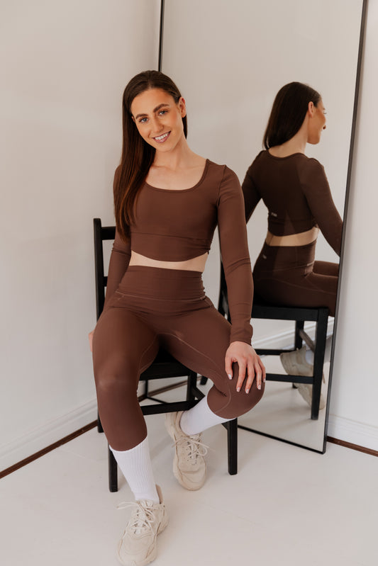 Signature Ribbed Long Sleeved Top