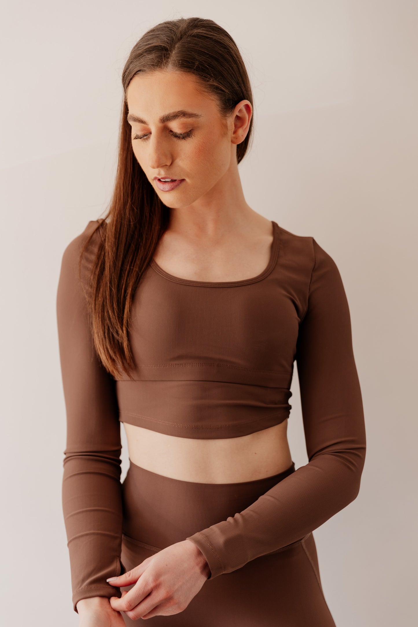 Signature Ribbed Long Sleeved Top