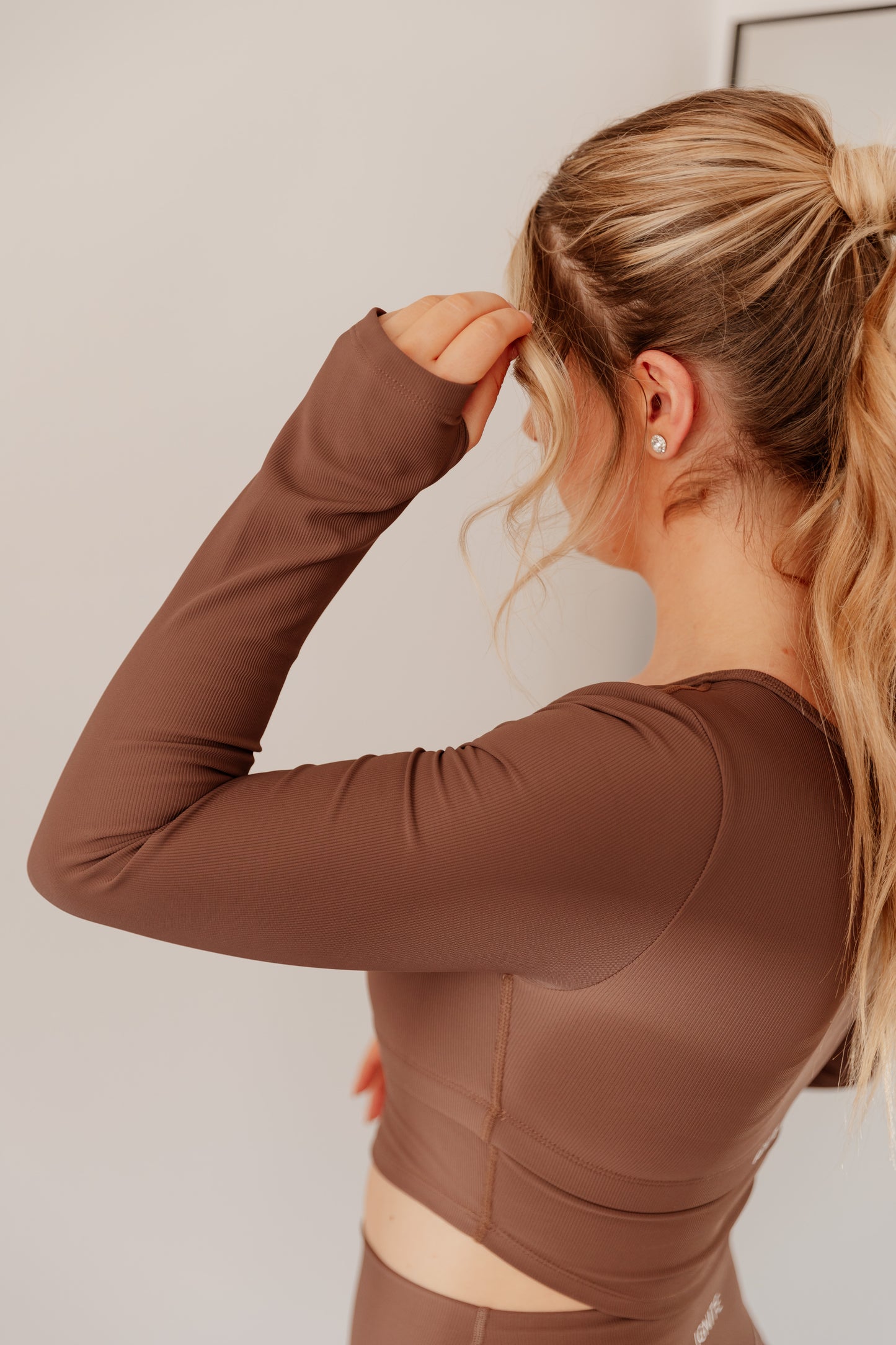 Signature Ribbed Long Sleeved Top