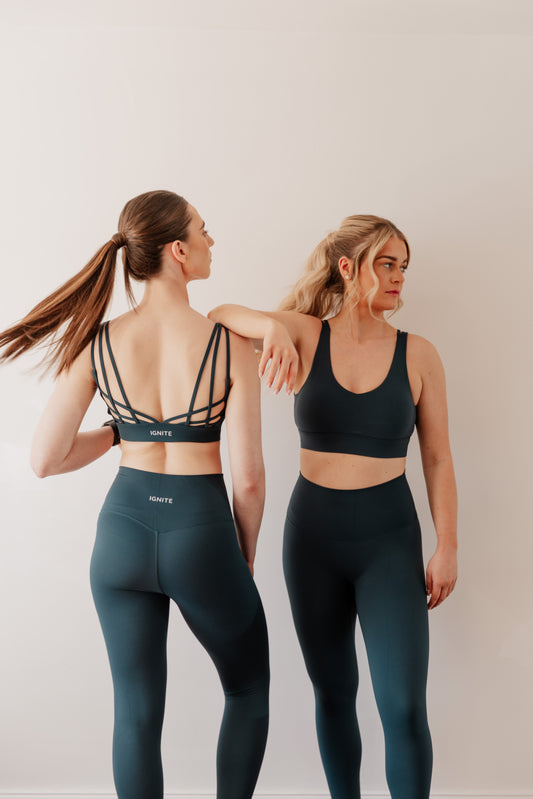 Ink Blue Strappy Bra