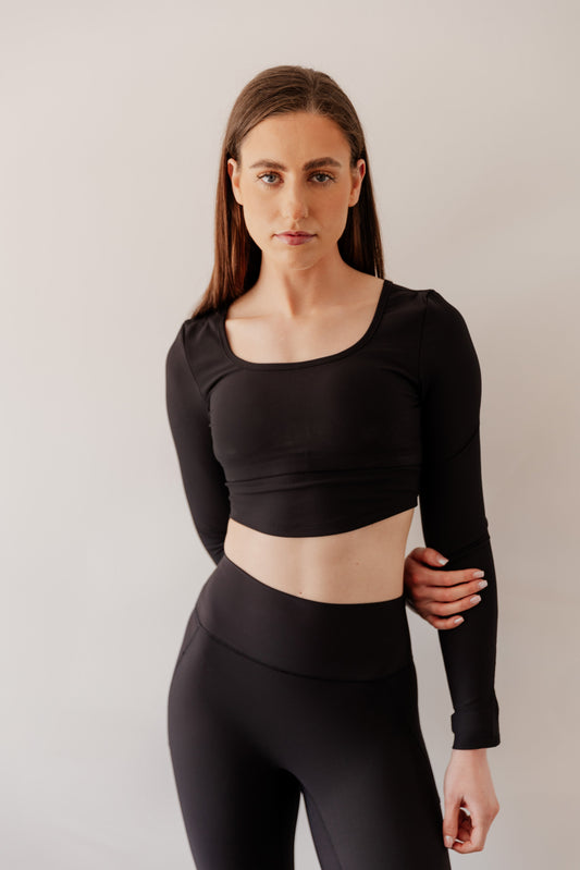 Signature Ribbed Long Sleeved Top